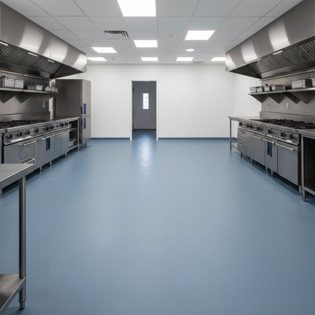 Commercial kitchen flooring project